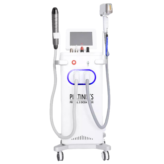 Aparat 2in1 DUO Epilare Definitiva Laser Dioda 3Lungimi 755NM, 808NM, 1064NM Profesional 1200W Dioda Laser, 50mil Impulsuri Platinia'S + PICO Laser