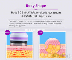 Aparat Remodelare Corporala 40Khz Cavitatie in vid, Tonifiere, Slabire in greutate, Indepartare celulita, Slabire Rapida, Profesional Salon PRO-X