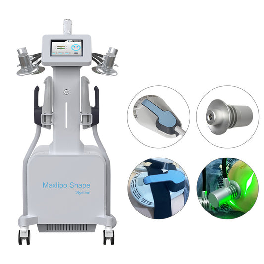 Aparat 2in1 Body Conturing Lipolaser 532nm Rotire 360 si HiEMT Stimulare Musculara Electromagnetica, Reducere celulita, Tonifiere Remodelare 6DLIPO Maxlipo Shape W