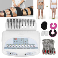Aparat Cosmetic EMS Electrostimulare Slabit, Centura EMS, Indepartarea grasimii, Masaj, Tonifierea pielii, Ingrijirea/Tonifierea Sanilor, 24 Pads X-EMS