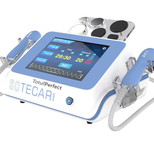 Aparat Fizioterapie si Lifting RF TotulPerfect Profesional 448KHz, Radio Frecventa Faciala si Remodelare Corporala, Slabire si Tonifiere Profesionala, Ameliorarea durerii, Reabilitarea leziunilor sportive 350W SOTecar