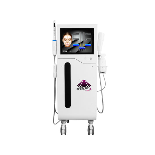 Aparat Profesional HIFU 4in1 Remodelare Faciala si Vaginala, Lifting, Ultra-PLUTONIX, Radar V Line Carving, High Intensity Focused Ultrasound Cayan
