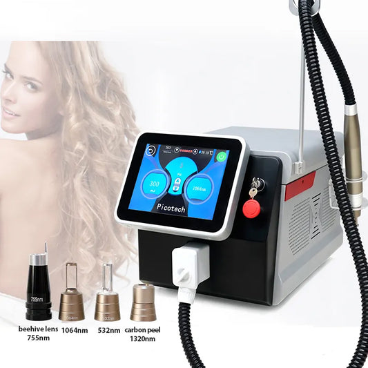 Aparat Laser PicoSecond Q switched Profesional 1MILION Impulsuri, Indepartare Tatuaje Negre|Color, Pete Pigmentare, Skin Rejuvenation, Carbon Peel PICOs