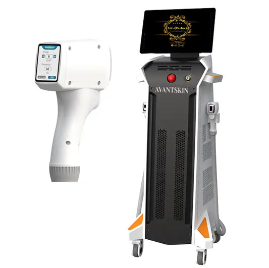 Aparat AVANTSKIN Epilare Definitiva Laser Dioda 3Lungimi 755nm, 808nm, 1064nm Profesional 1200W Dioda Laser, 50mil Impulsuri Manipul Touch Screen