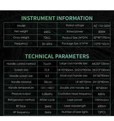 Aparat Profesional 5 Manipuli Criolipoliza 360 DEEPCool,Cryoterapie Indepartare celulita, Fat Freezing Lifting Salon, DEEPSCULPTURE Black