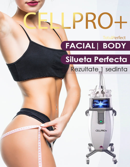 Aparat Conturing Radiofrecventa Monopolara RET cu Vacuum Smart, Reducere celulita, Tonifiere Remodelare CELLPRO+