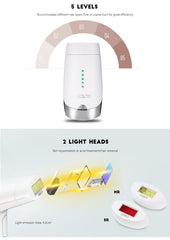 Epilator IPL Lescolton, Senzor Skin, utilizare 300.000 impusuri Indepartarea parului, Rejuvenarea pielii, Curatarea acneei T-009