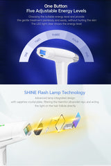 Epilator IPL Lescolton, Senzor Skin, utilizare 300.000 impusuri Indepartarea parului, Rejuvenarea pielii, Curatarea acneei T-009