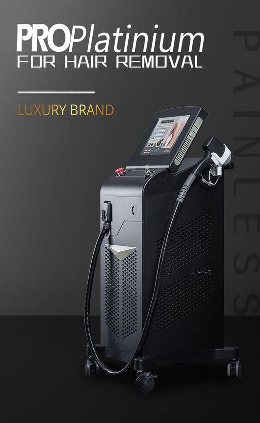 Aparat Epilare Definitiva TotulPerfect PROPlatinium 1 manipul 755nm, 808nm, 1064nm Dioda Laser, 50 MILIOANE Impulsuri, Epilare Laser Definitiva Profesionala Salon TEC+Sapphire Refrigeration 800W