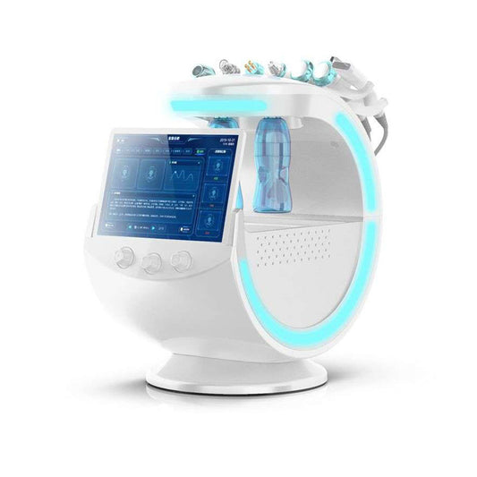 Aparat Facial ICE Blue Hidroxigen Micro Bule Totulperfect Indepartare Puncte Negre, Dermoabraziune, Curatare, Hidratantare, Lifting Saloane, Indepartarea Acneei, Ultrasunete, RF