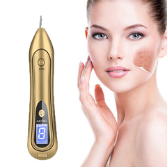 Aparat Plasma pen Indepartarea Petelor, Alunitelor, Pistruilor, Ecran LCD, Antiacnee 1 Mole Removal, Floral Gold