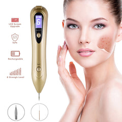 Aparat Plasma pen Indepartarea Petelor, Alunitelor, Pistruilor, Ecran LCD, Antiacnee 1 Mole Removal, Floral Gold