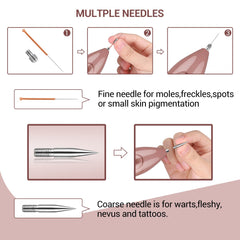 Aparat Plasma pen Indepartarea Petelor, Alunitelor, Pistruilor, Ecran LCD, Antiacnee 1 Mole Removal, Floral Gold