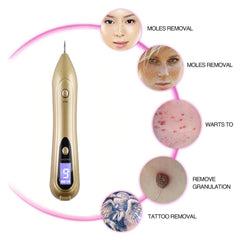 Aparat Plasma pen Indepartarea Petelor, Alunitelor, Pistruilor, Ecran LCD, Antiacnee 1 Mole Removal, Floral Gold