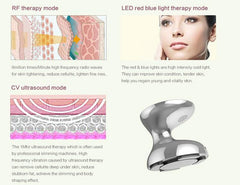 Aparat Cosmetic Ultrasonic RF Slabit, Indepartarea grasimii, Masaj, Tonifierea pielii, Ingrijirea/Tonifierea Corpului, TotulPerfect Silver 1705