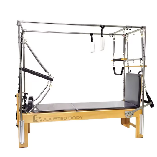 Pilates Reformer Structura Lemn Cadru Aluminiu Combinație de trapez complet Pilates Studio Combo Reformer Fitness Yoga Center P09