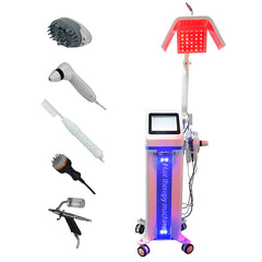 Aparat 5in1 Crestere a Parului Laser Regenerare Capilara 190 DIODE LASER 650nm Laser Hair Regrowth Led Light, Ecran tactil color LCD Terapie cu Laser de Nivel Scazut