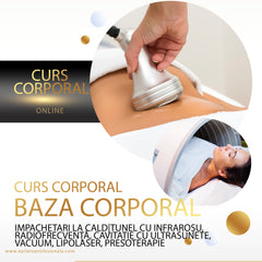 Curs Specializare Impachetari la cald|Tunel cu infraroșu, Radiofrecvență, Cavitație cu Ultrasunete, Vacuum, Lipolaser, Presoterapie