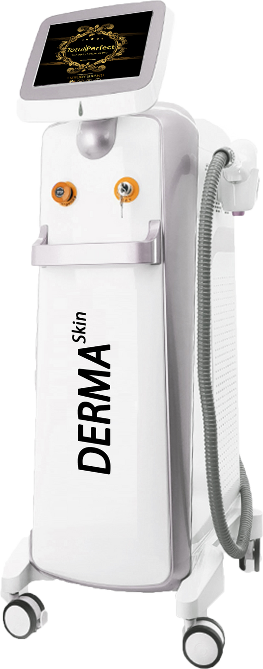 Aparat Epilare Definitiva Laser Dioda 3Lungimi 755NM, 808NM, 1064NM Profesional 1200W Dioda Laser, 50mil Impulsuri DERMASkin Silver