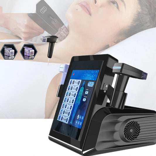 Pinxel8 Portabil 2in1 Body Shape Body Sculpt, Intinerirea pielii, Tratament pentru fata si corp, Aparat fractional RF Microneedling RF 8