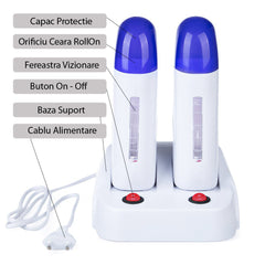 Incalzitor Ceara Roll-On Dublu pentru Epilat Perfect Wax Blue