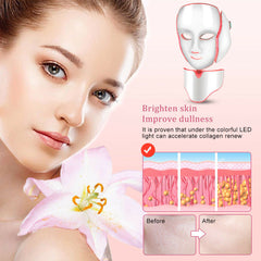 Masca Cosmetica Fototerapie Fata LED, Tratament Foton Rejuvenation, Anti-imbatranire, Indepartare Riduri fine, Lifting, Cearcane 7 Culori LED Facial SPA Mask Pro