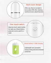 Aparat Cosmetic Skin Scrubber Peeling Exfoliator Facial, Multi-Functional Face Lifting Beauty Machine, Pink, Perfect