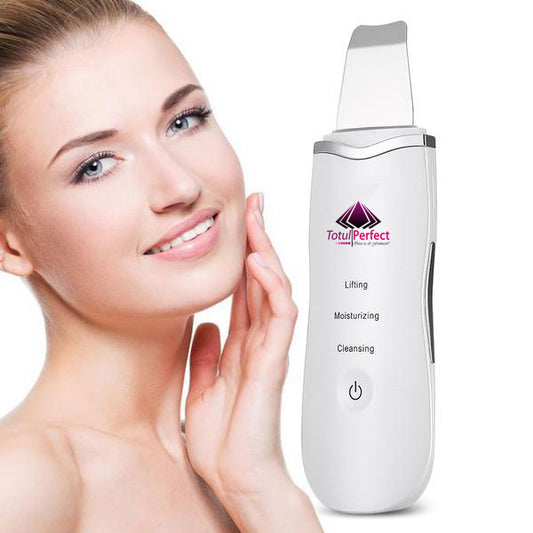 Aparat Cosmetic Skin Scrubber Peeling Exfoliator Facial, Multi-Functional Face Lifting Beauty Machine, White, 028 TotulPerfect