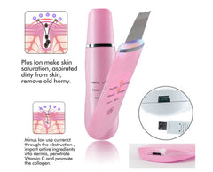 Aparat Cosmetic Skin Scrubber Peeling Exfoliator Facial, Multi-Functional Face Lifting Beauty Machine, Pink, Perfect