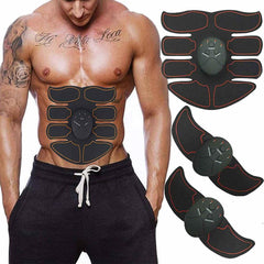 Aparat EMS Masaj Totulperfect, Tonifiere Abs Corp 8Pack, Electrostimulare musculara, Indepartare celulita, Slabire, Trainer Liftig Negru Power Battery