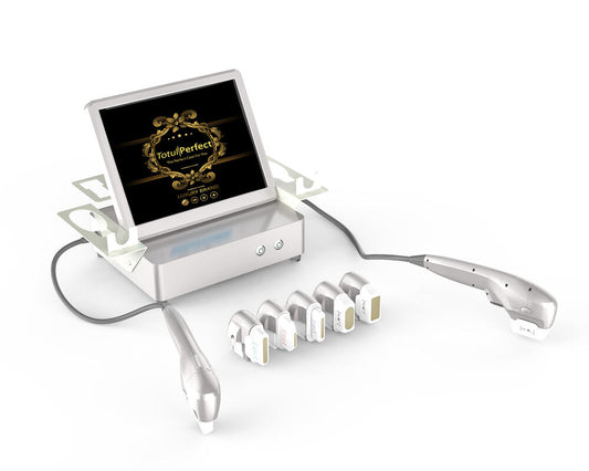 Aparat 2in1 7D Rejuvenare Faciala HIFU Transformer, 7D Facial High Intensity Focused Ultrasound, Lifting Ten, Remodelare Corporala Profesional Salon GenetiQUE's