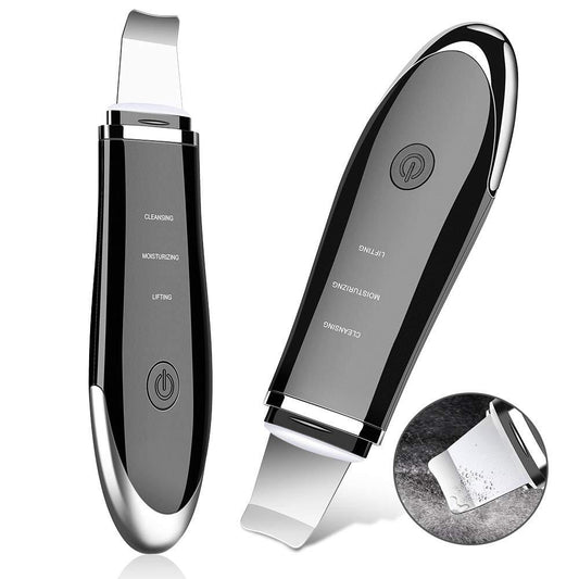 Aparat Cosmetic Skin Scrubber, Peeling Exfoliator Facial, Multi-Functional Face Lifting Beauty Machine, Black, TotulPerfect