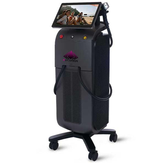 Aparat Epilare Definitiva TotulPerfect Super ICEPlatinium 2 manipuli 755nm, 808nm, 1064nm Dioda Laser, 50.000.000 Impulsuri, Epilare Laser Definitiva Profesionala Salon TEC+Sapphire Refrigeration 800W