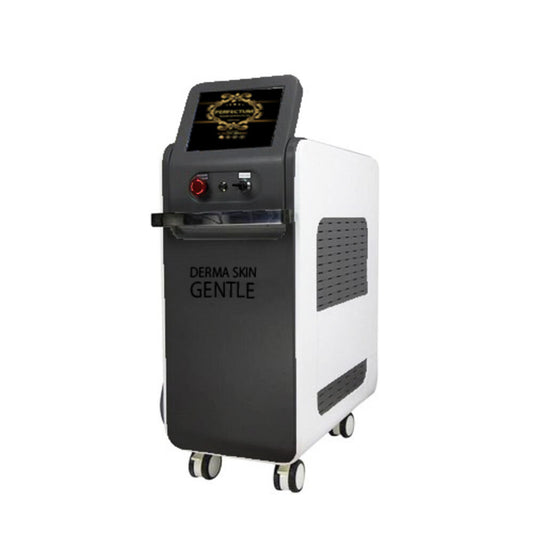 Aparat MED Epilare Definitiva Laser Dioda 3Lungimi 755, 808, 1064nm Profesional 1200W Dioda Laser, 50mil Impulsuri DERMASkin GENTLE Black