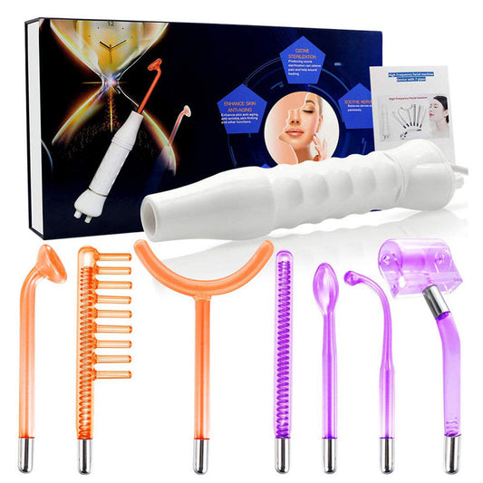 Aparat Cosmetic Electroderm, Tratamente Ten Infrumusetare Biostimulare Faciala Lifting Profesional, 7 Capete Glow