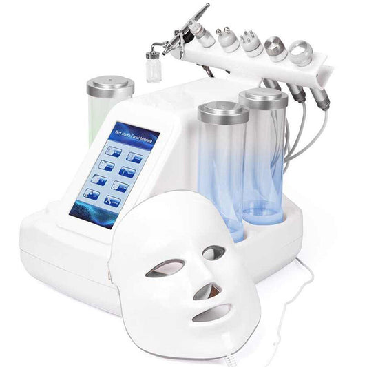 Aparat 7in1 Jet Hidroxigen Hydradermabraziune Indepartare Puncte Negre, Dermoabraziune, Curatare, Hidratantare, Lifting Saloane, Indepartarea Acneei, Ultrasunete, RF Totulperfect