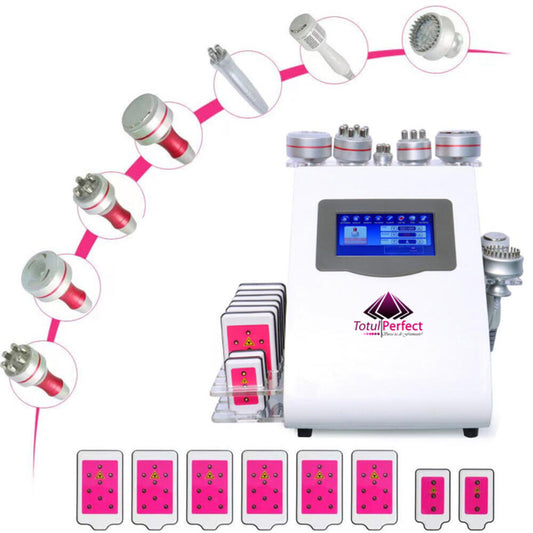 Aparat 9in1 Lifting RF Vacuum, 40K Cavitatie, Lipolaser TotulPerfect Radio Frecventa Slabire si Tonifiere Profesionala Vpower