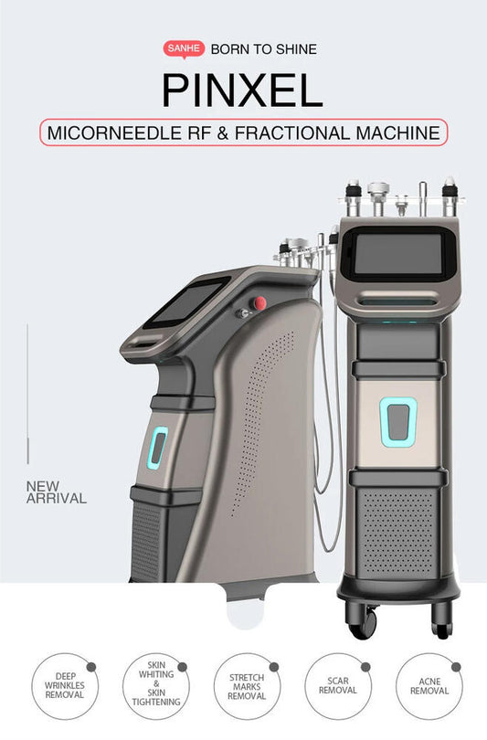 Aparat RF Fractional Microneedeling Lifting, Indepartare Vergeturi, Cicatrici, Crioterapie Ciocan Rece, Skin Rejuvenation, Pinxel 2