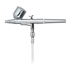 Kit Compresor Aer Airbrush + Pistol Manichiura, Make-up, Pictura corp, Tatuaj semipermanent, Ornare torturi, Alb TotulPerfect