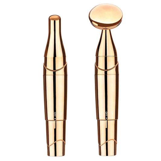 Aparat Masaj 2in1 Electric Ochi , Vibratii, Magic Stick Anti-pungi, Anti-Rid, Ingrijire frumusete Dispozitiv Stilou Mini Masaj Ochi Gold Merlyn