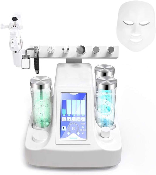 Aparat 8in1 Jet Hidroxigen Hydradermabraziune Indepartare Puncte Negre, Dermoabraziune, Curatare, Hidratantare, Lifting Saloane, Indepartarea Acneei, Ultrasunete, RF Totulperfect