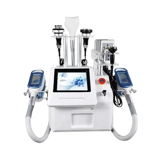 Aparat Profesional Criolipoliza Triplu, Lipolaser - Liposuctie Virtuala, RF Fototerapie Indepartare celulita, Cavitatie 40K, Radiofrecventa Lifting Salon, 360 CRIOSCULPT Pro S0