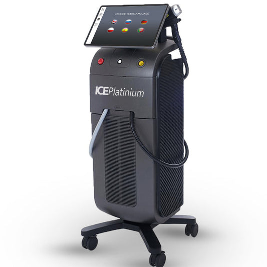 Aparat Epilare Definitiva 2 manipuli 755nm, 808nm, 1064nm Dioda Laser, 50.000.000 Impulsuri, Epilare Laser Definitiva Profesionala Salon TEC+Sapphire Refrigeration 8-1600W
