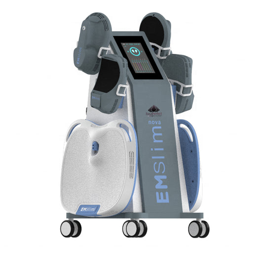 Aparat Sculptor Electromagnetic Tesla EMS Sculpt HI-EMT + RF Remodelare corporala, Creare Masa Musculara,Tonifiere Abdomen, 5 Manipuli, Slabire intensiva, Body shaping EMS Sculpt NEO5