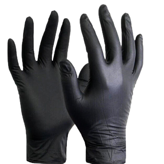 Manusi de Unica folosinta Royal 100Buc Cauciuc Nitrilic marime M Black