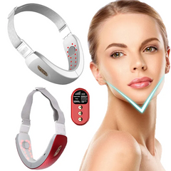 Masaj Facial EMS pentru Barbie Lifting RF, Culoare ALB, Masaj Facial, Eliminarea ridurilor, LIfting facial, Vibratii, Lumina LED, Cablu USB
