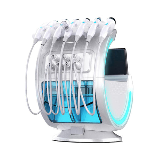 Aparat Facial ICE Blue Hidroxigen Micro Bule Totulperfect Indepartare Puncte Negre, Dermoabraziune, Curatare, Hidratantare, Lifting Saloane, Indepartarea Acneei, Ultrasunete, RF