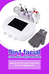 Combina Cosmetica 9in1 TotulPerfect Profesional Diamond Micro-Dermabraziune, Lifting Ten Profesional Salon, RF Ultrasunete 3Mzh, Indepartare Puncte Negre, Skin Rejuvenation Ballerina 1809