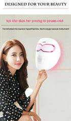 Masca faciala PDT in 7 culori, Aparat Threapy cu Lumina LED,  Intinerirea pielii, Anti-Aging, Acnee, Elimina Ridurile