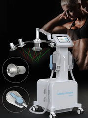 Aparat 2in1 Body Conturing Lipolaser 532nm Rotire 360 si HiEMT Stimulare Musculara Electromagnetica, Reducere celulita, Tonifiere Remodelare 6DLIPO Maxlipo Shape W